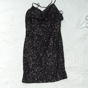 Forever 21 Black Sequin Mini Dress